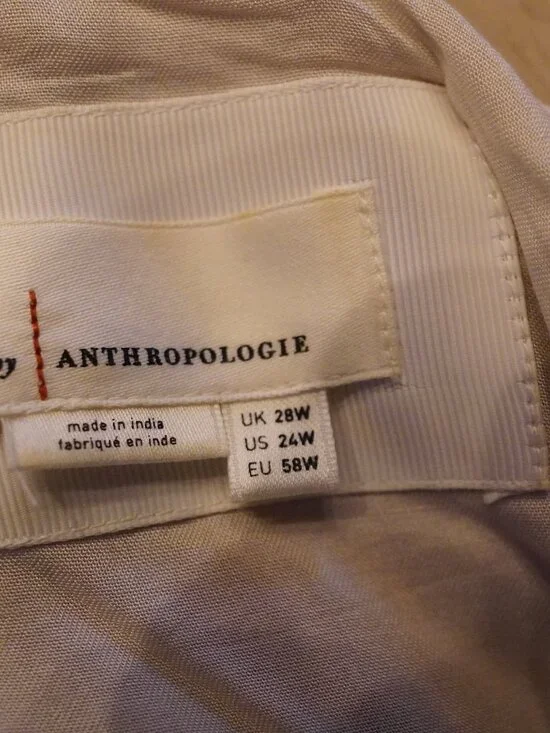 Anthropologie 24W Floral Maxi Dress Boho Romantic Flowy Plus Size - Picture 2 of 3